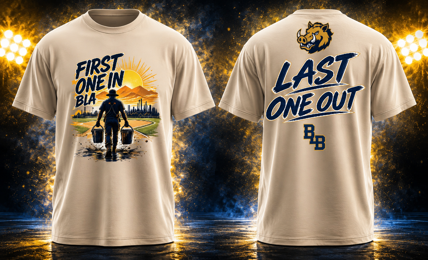 First In Last Out - Bush League Apparel